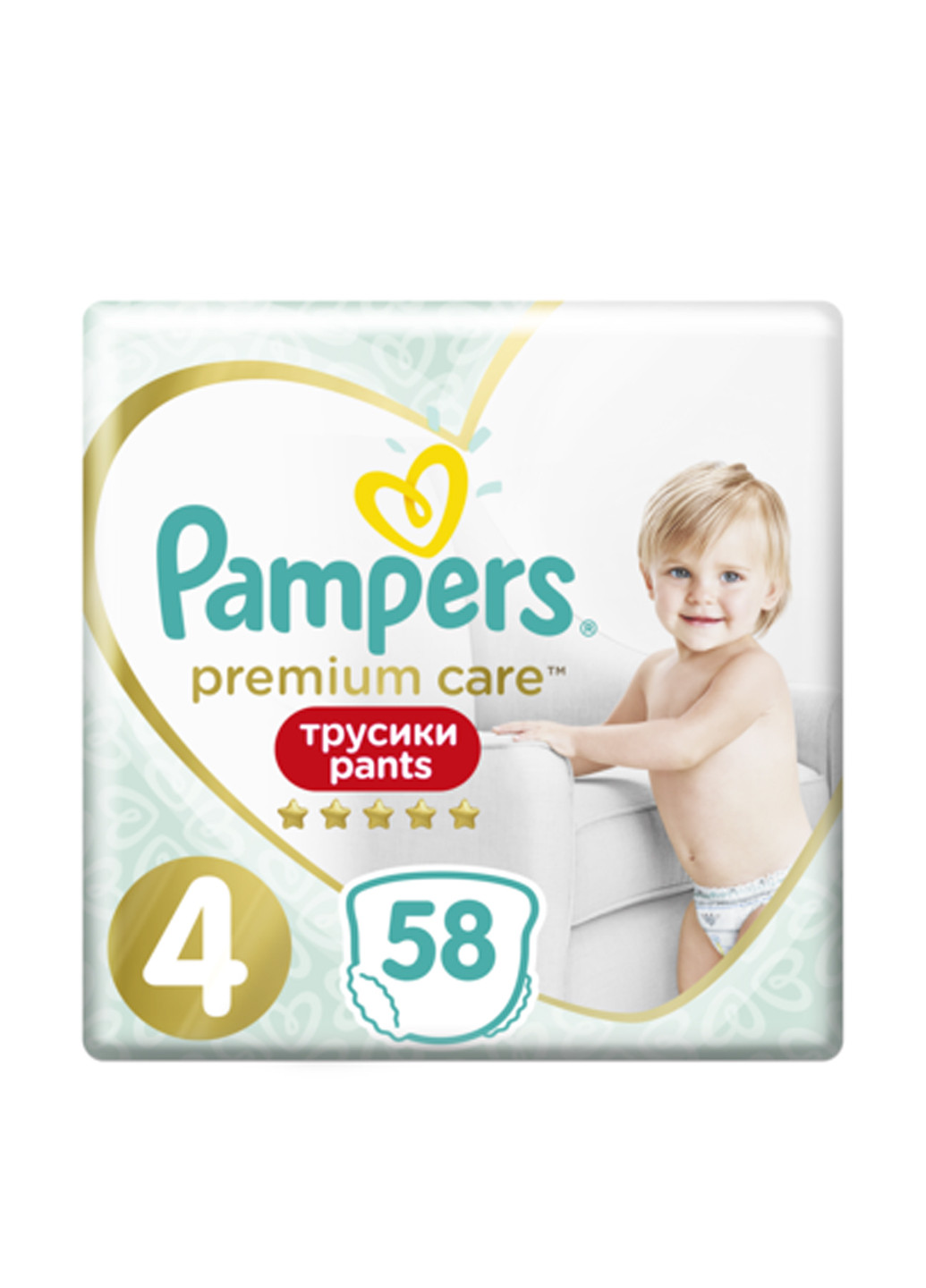 Підгузки-трусики 4 (9-15 кг), (58 шт.) Pampers (181875358)