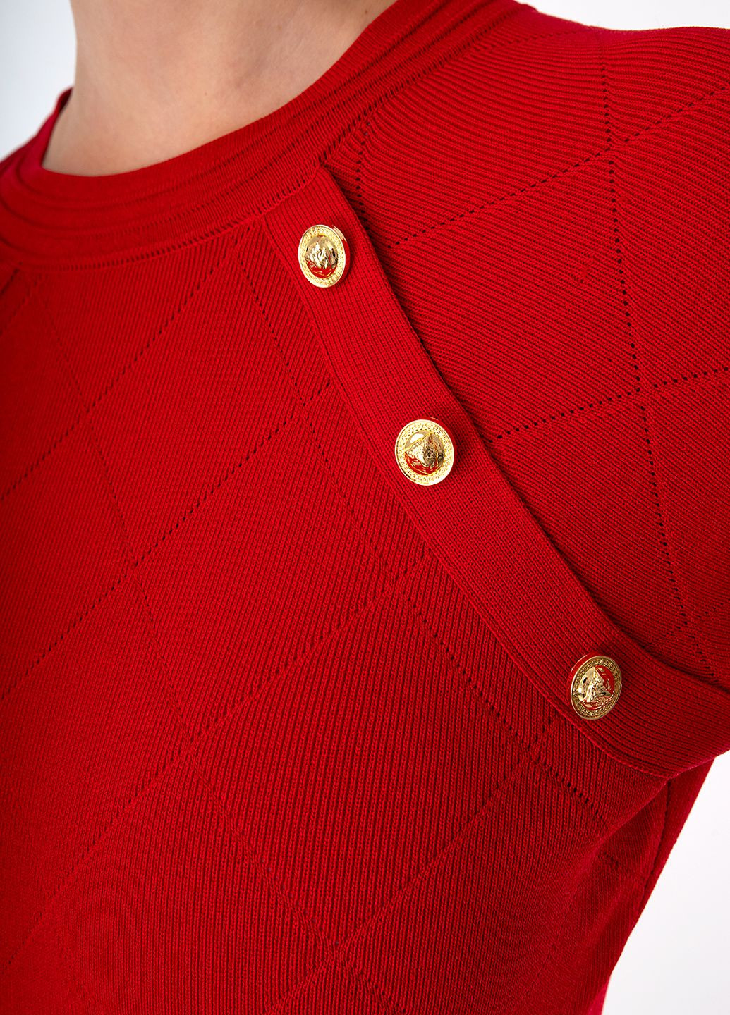 Красное кэжуал платье Gaudi с геометрическим узором