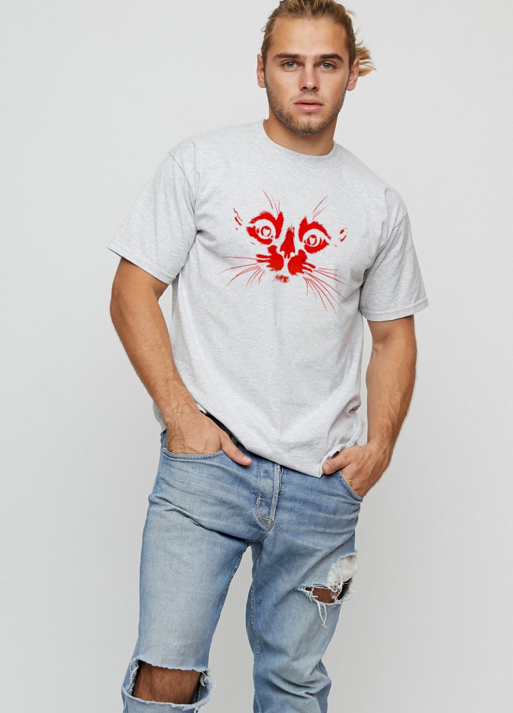 Сіра футболка чоловіча basic YAPPI