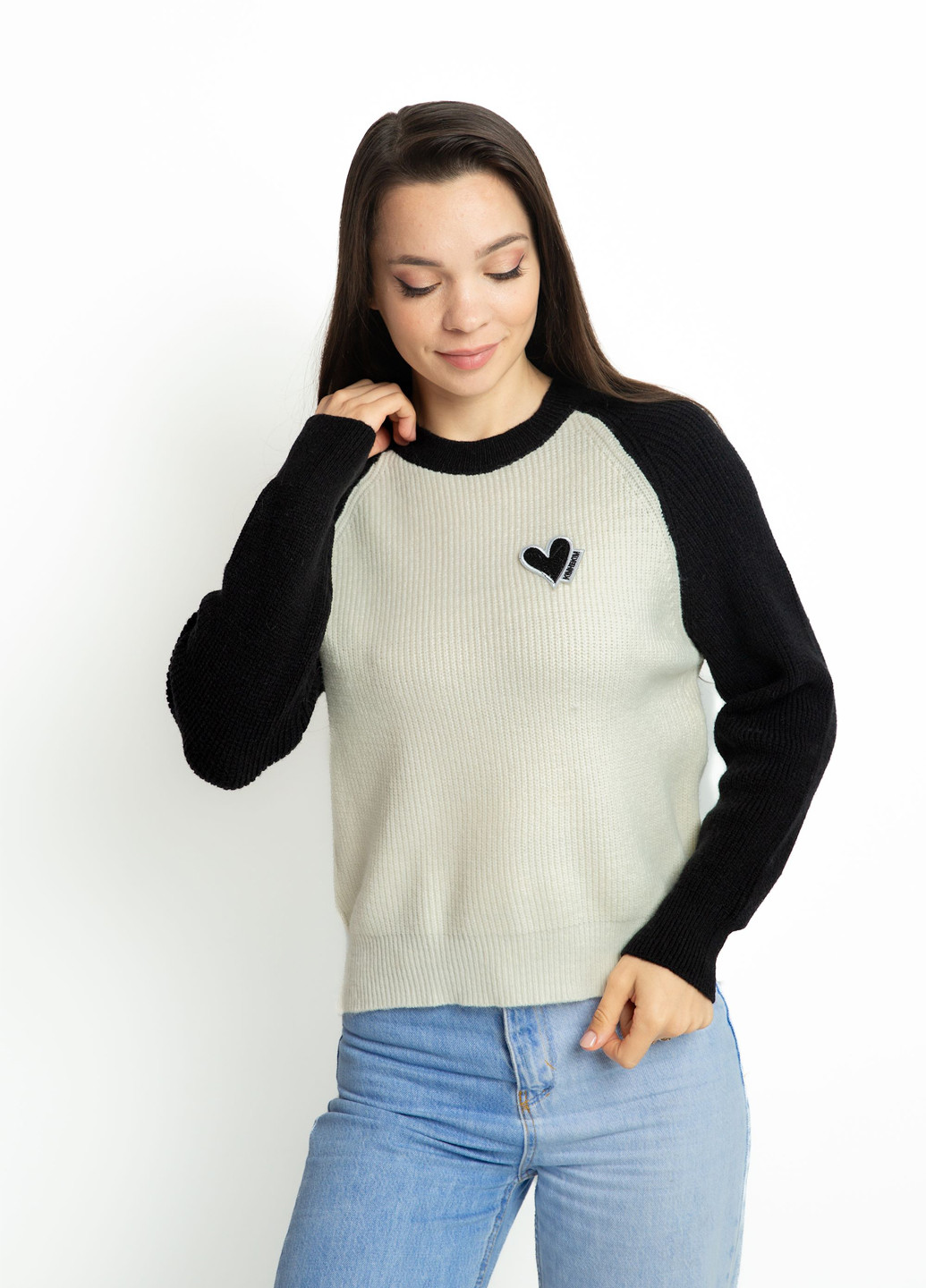 Комбинированный демисезонный джемпер джемпер Time of Style