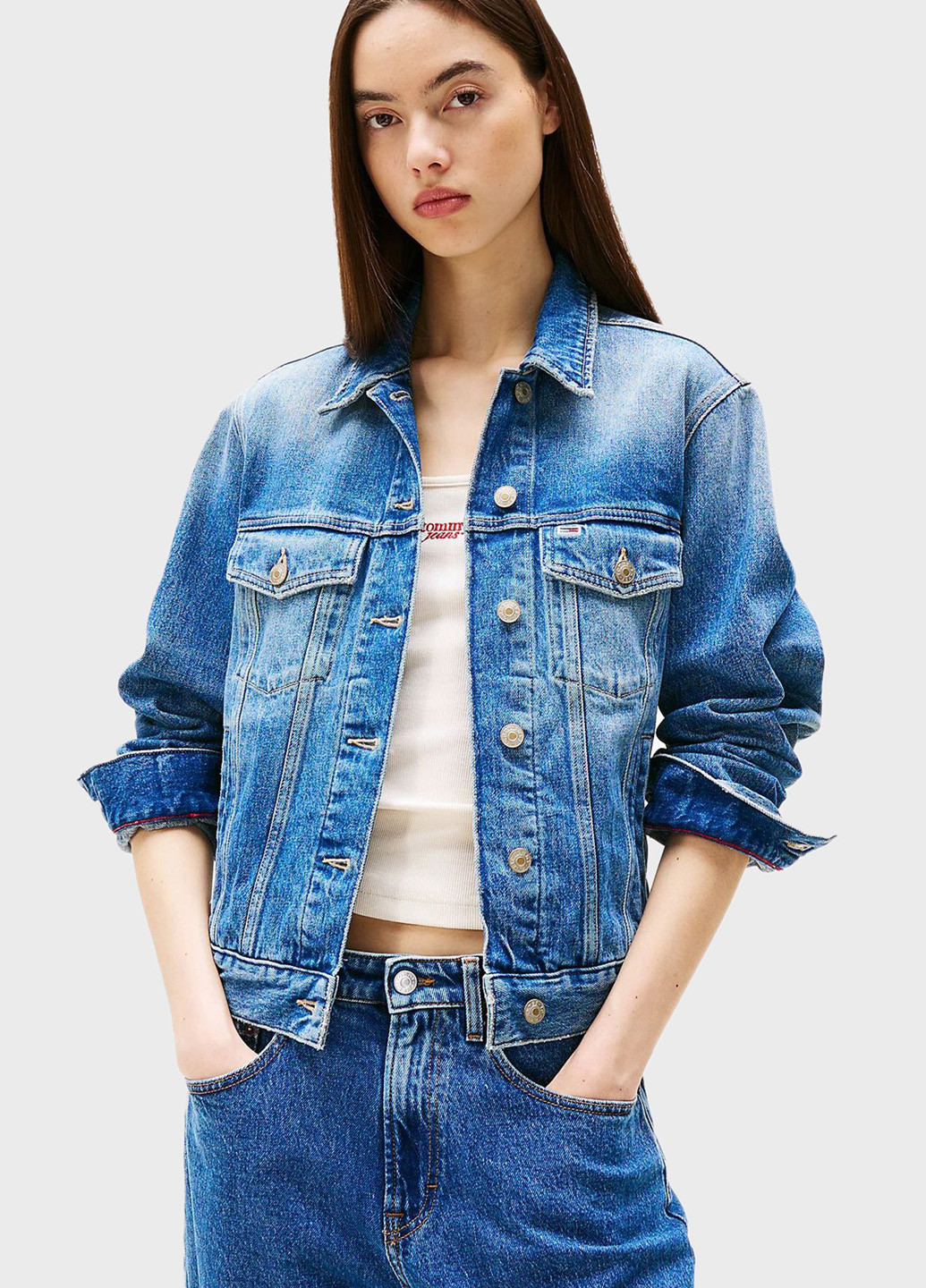 Синя демісезонна куртка Tommy Jeans