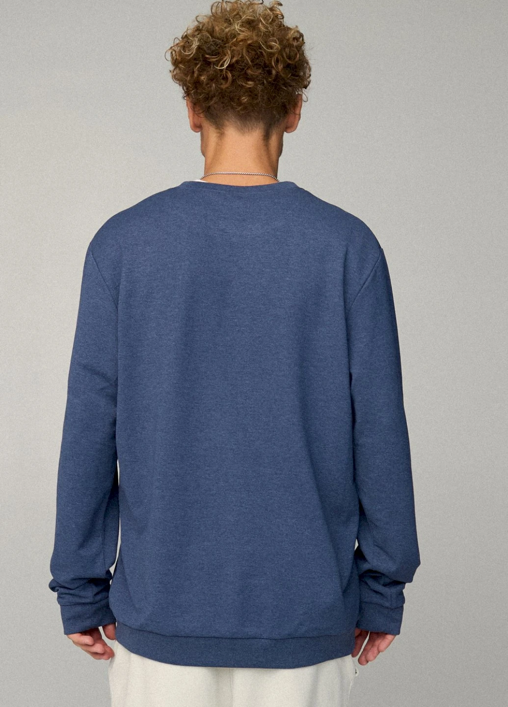 Синій світшот чоловічий oversize /no flis/ YAPPI (252386520)