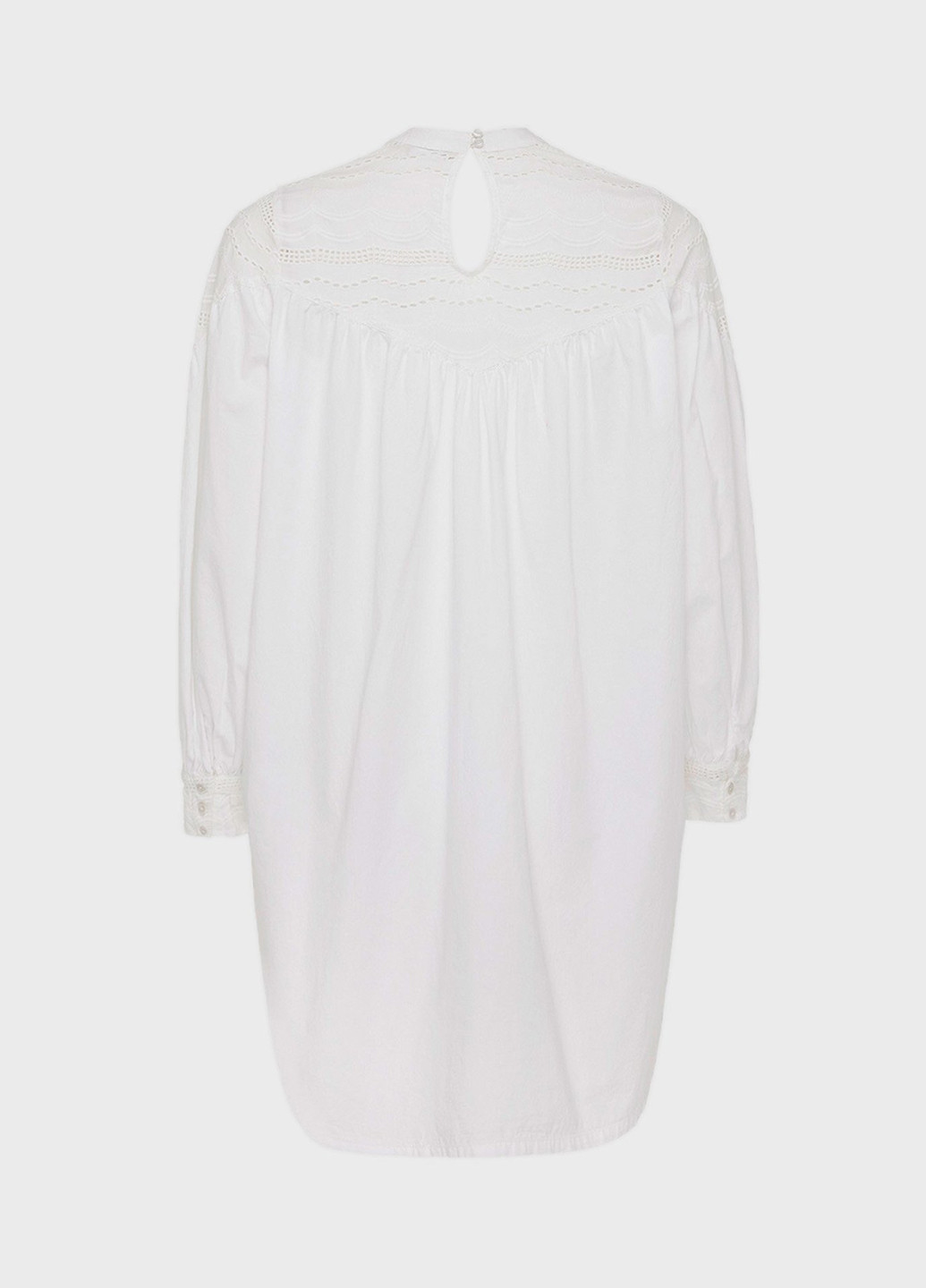 Белое кэжуал платье рубашка Mexx однотонное