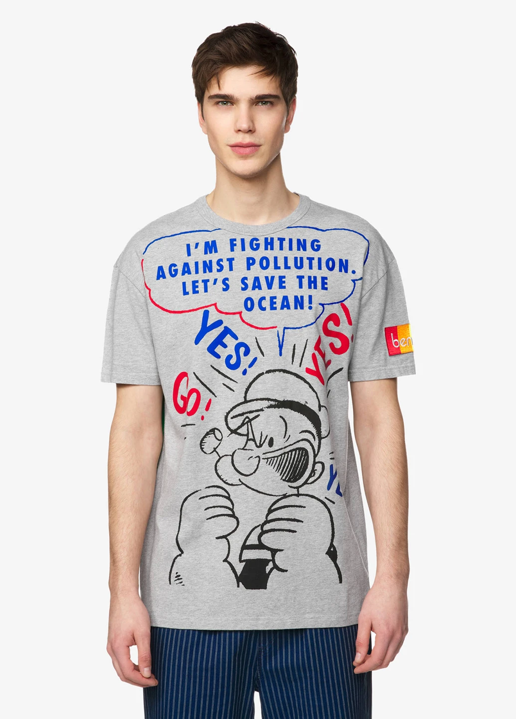 Сіра футболка United Colors of Benetton