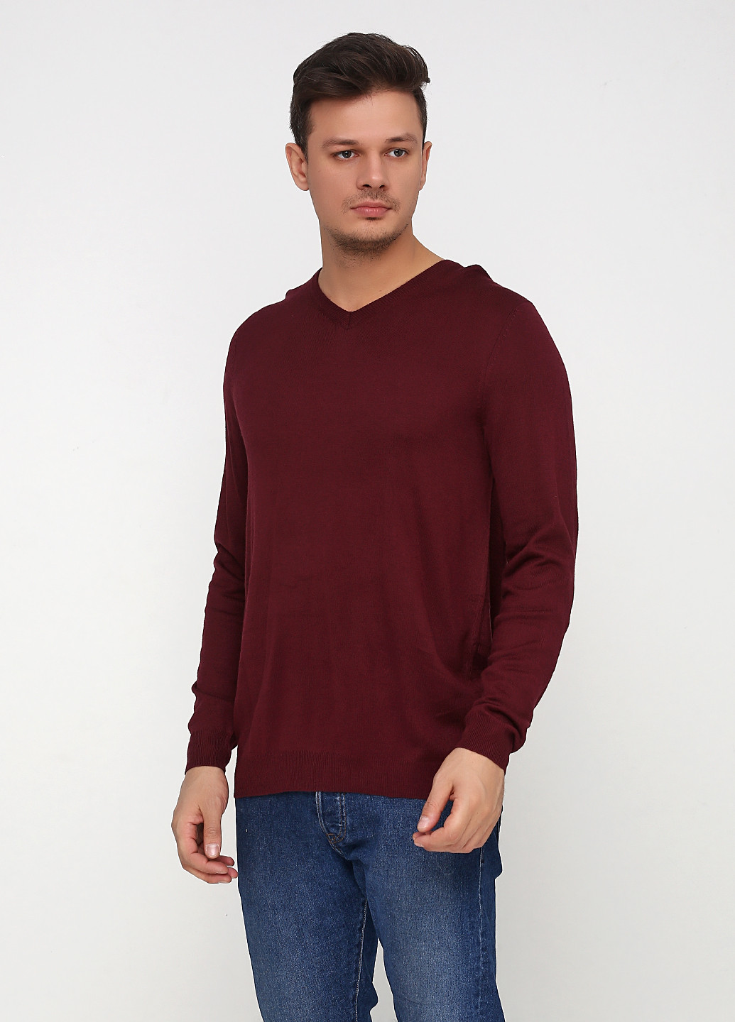 Бордовый демисезонный пуловер пуловер Livergy