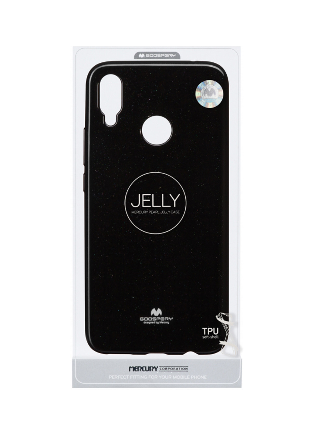 Чехол Goospery для Huawei P Smart+. Jelly Case. BLACK чёрный