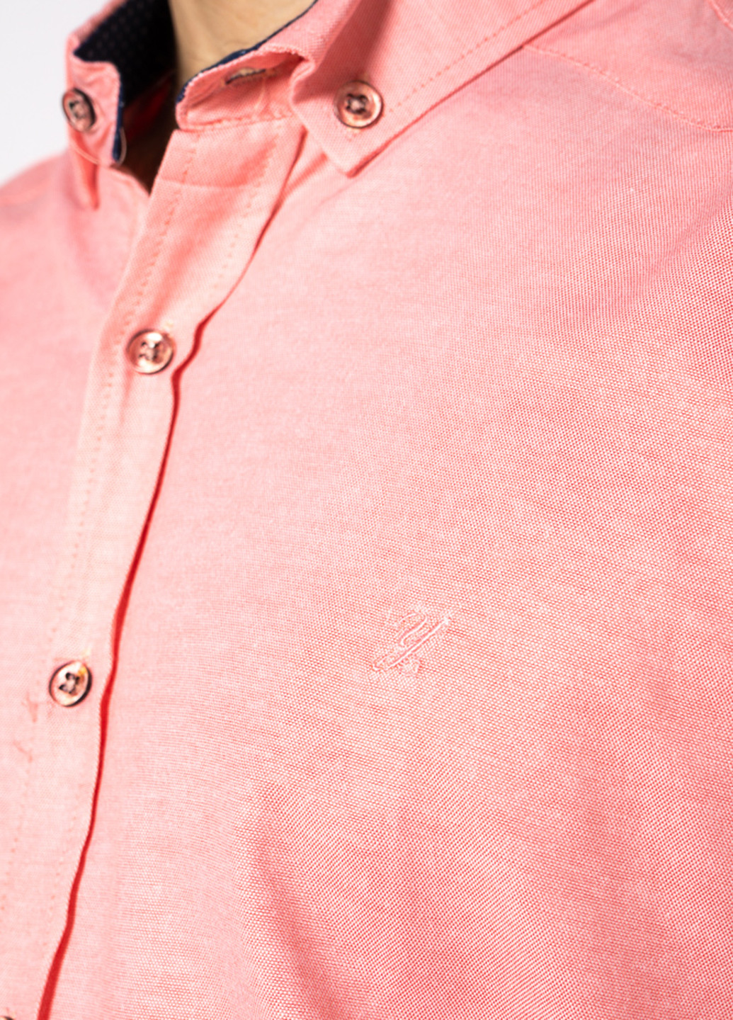 Светло-розовая кэжуал рубашка меланж Time of Style