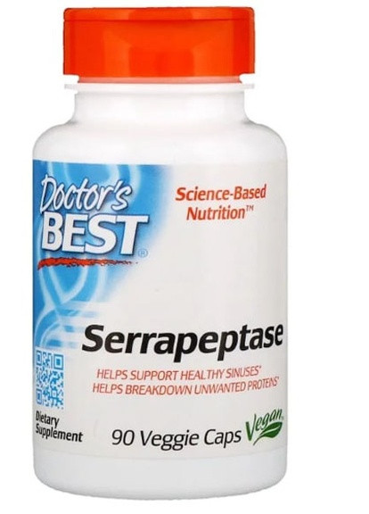 Serrapeptase 40,000 SPU 90 Caps DRB-00149 Doctor's Best (256380077)