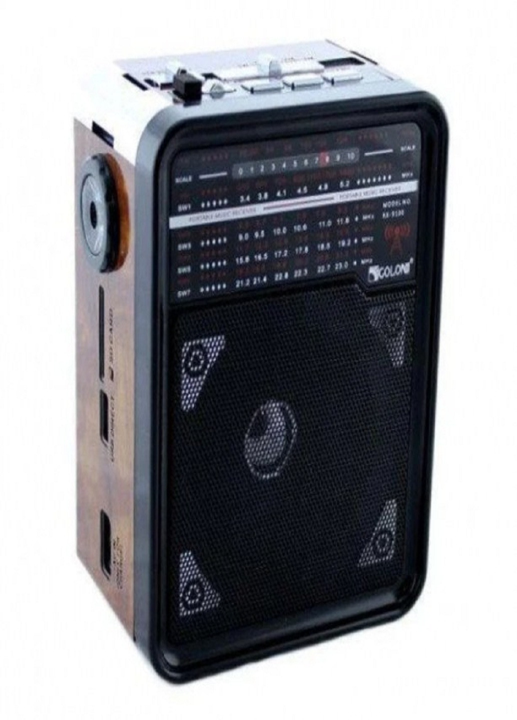 Радіоприймач RX-9100 SD коричневий Golon (253587864)
