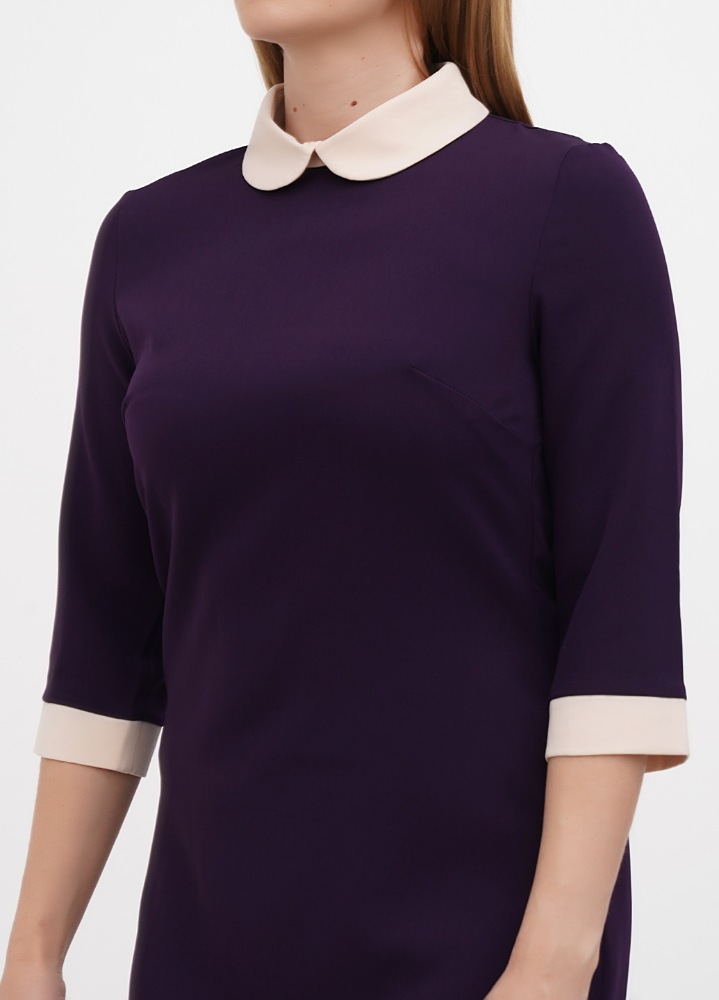 Фиолетовое кэжуал платье а-силуэт Laura Bettini однотонное