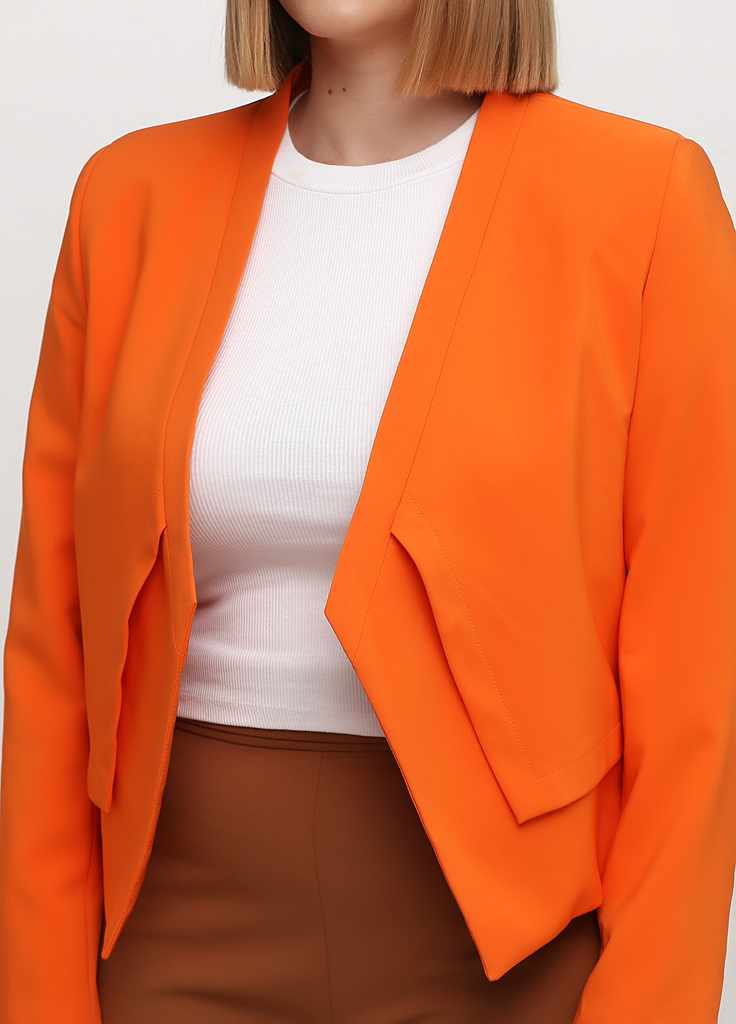 Оранжевый женский жакет Rinascimento однотонный - демисезонный