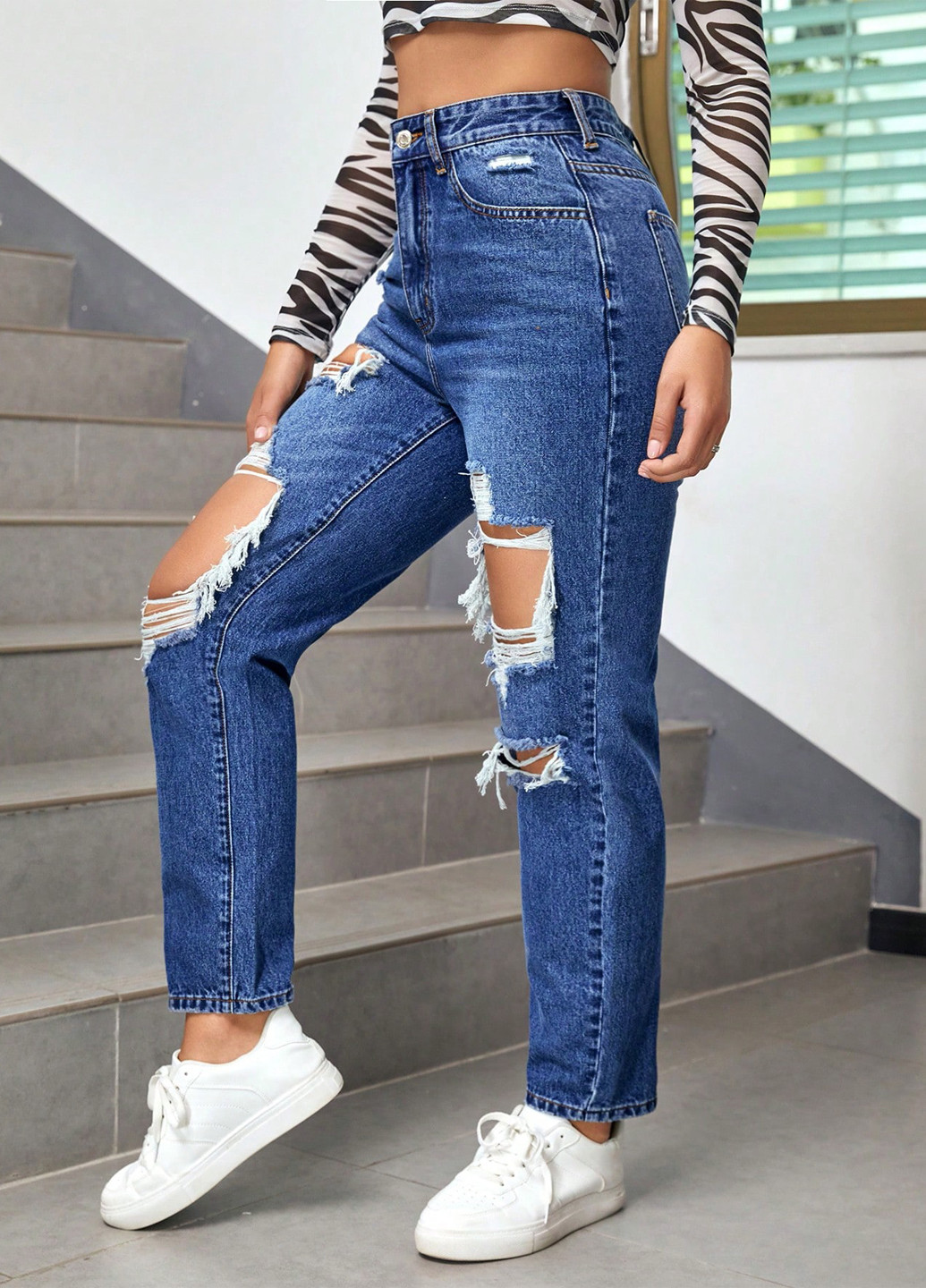 Джинси SHEIN - (342382044)