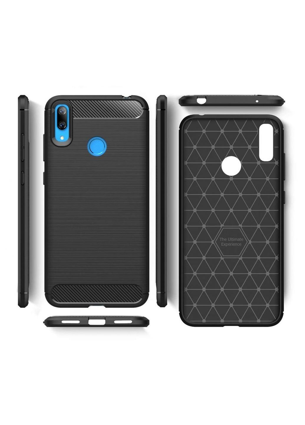 Чохол для мобільного телефону для Huawei Y7 2019 Carbon Fiber (Black) (LT-HY72019B) Laudtec (252570084)