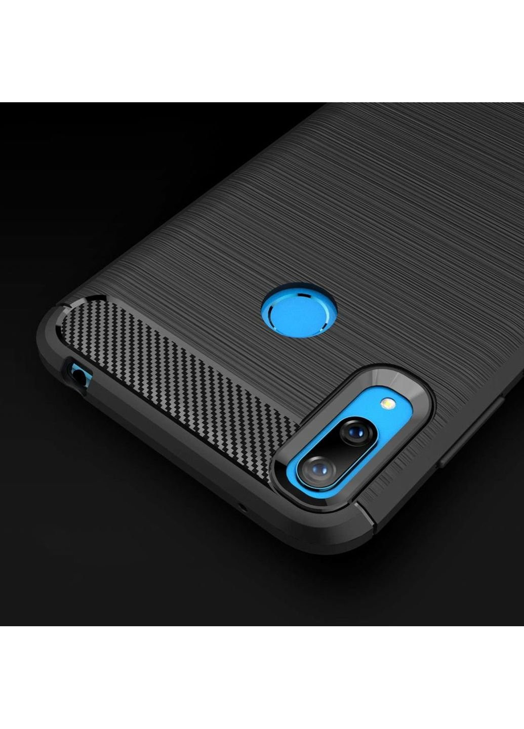 Чохол для мобільного телефону для Huawei Y7 2019 Carbon Fiber (Black) (LT-HY72019B) Laudtec (252570084)