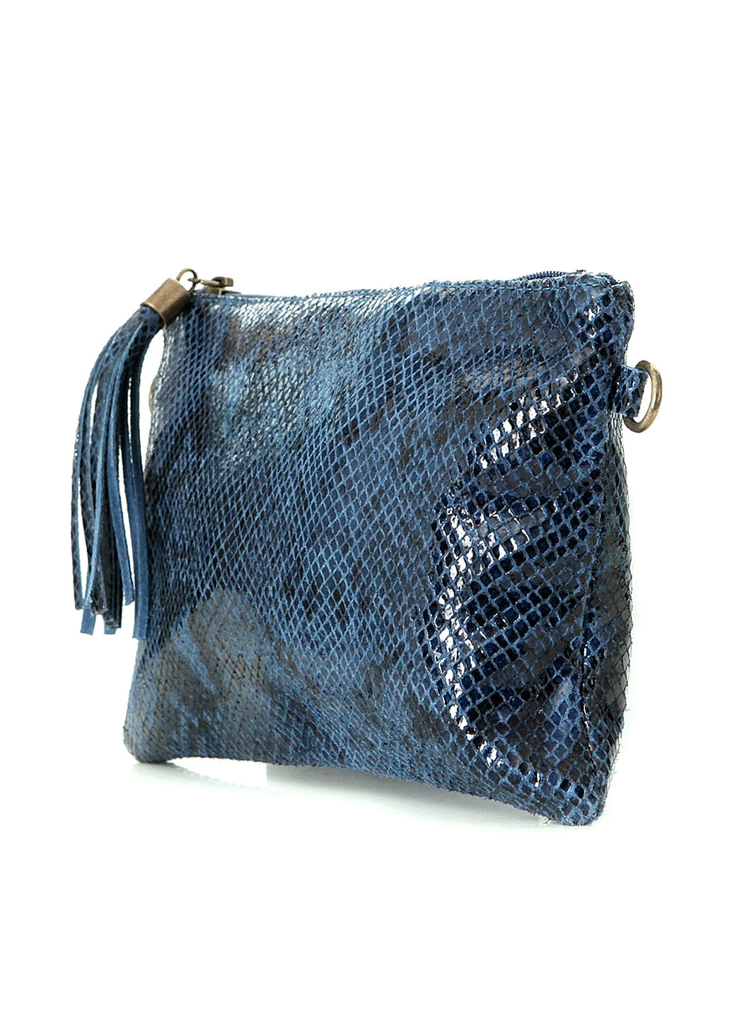 Сумка Diva's Bag змеиная голубая кэжуал