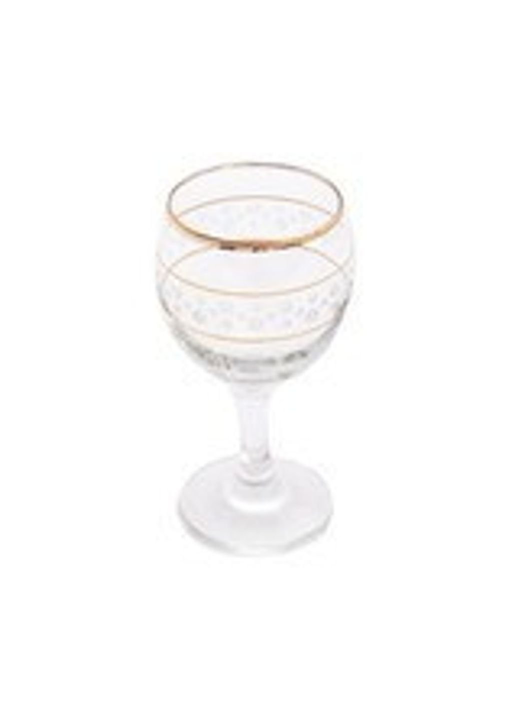 Набор бокалов для вина 6 шт 240 мл Fancy золотая окантовка 22293 Art Craft (253626671)