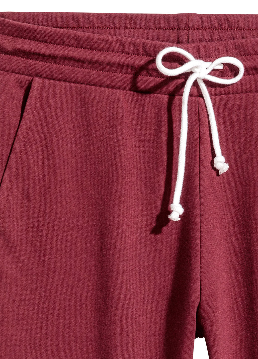 Бордовые кэжуал демисезонные джоггеры брюки H&M