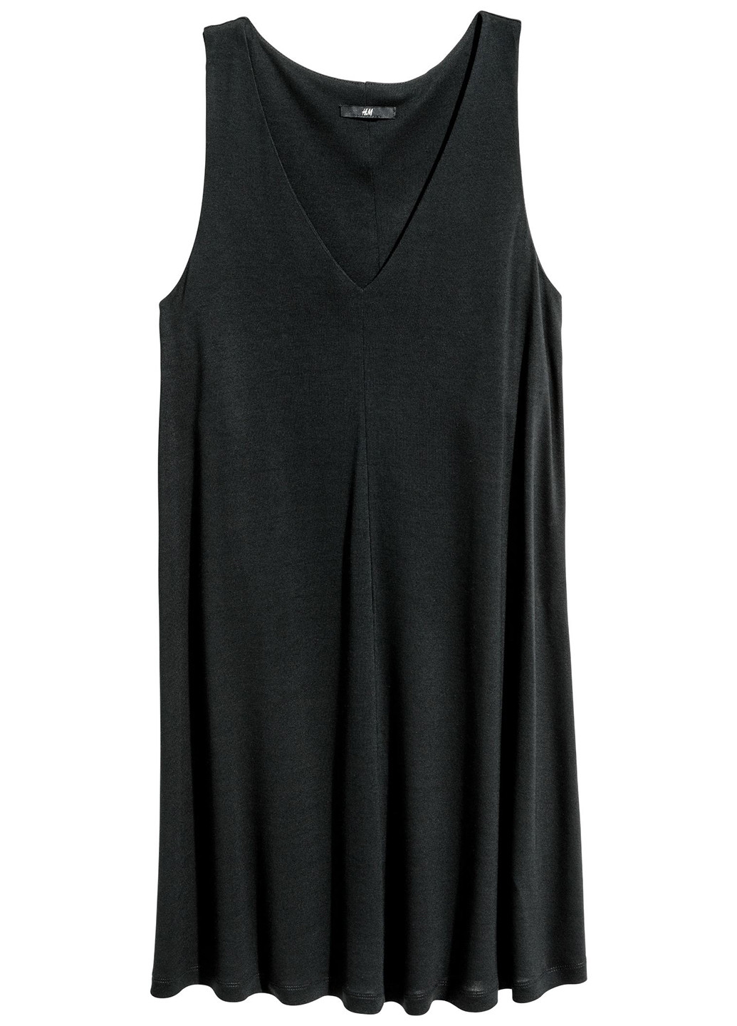 Чорна кежуал сукня, сукня сукня-майка H&M однотонна