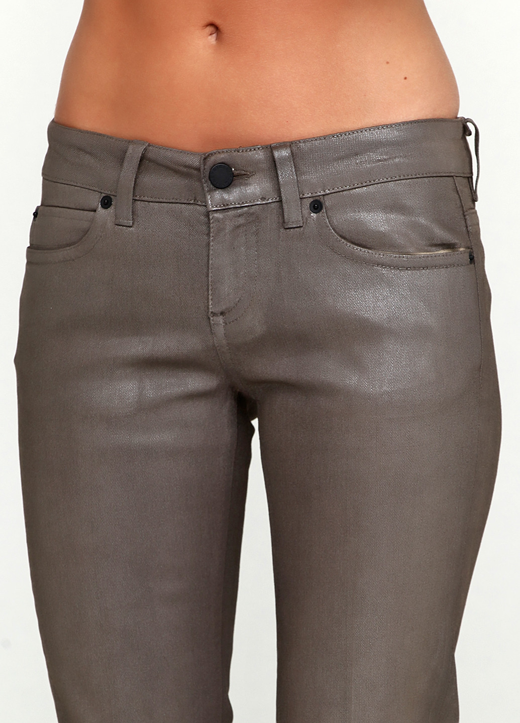 Серо-коричневые демисезонные джинсы Stella McCartney