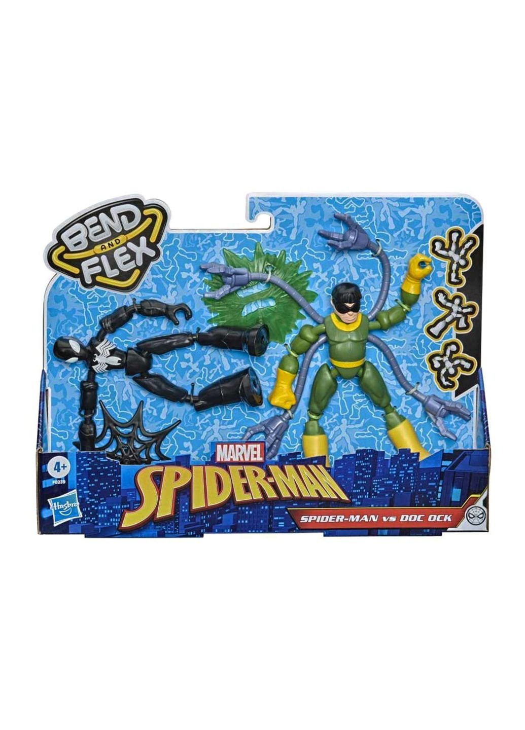 Фигурка набор Spider-Man Bend and flex Человек-паук против Дока (F0239) Hasbro (252229682)
