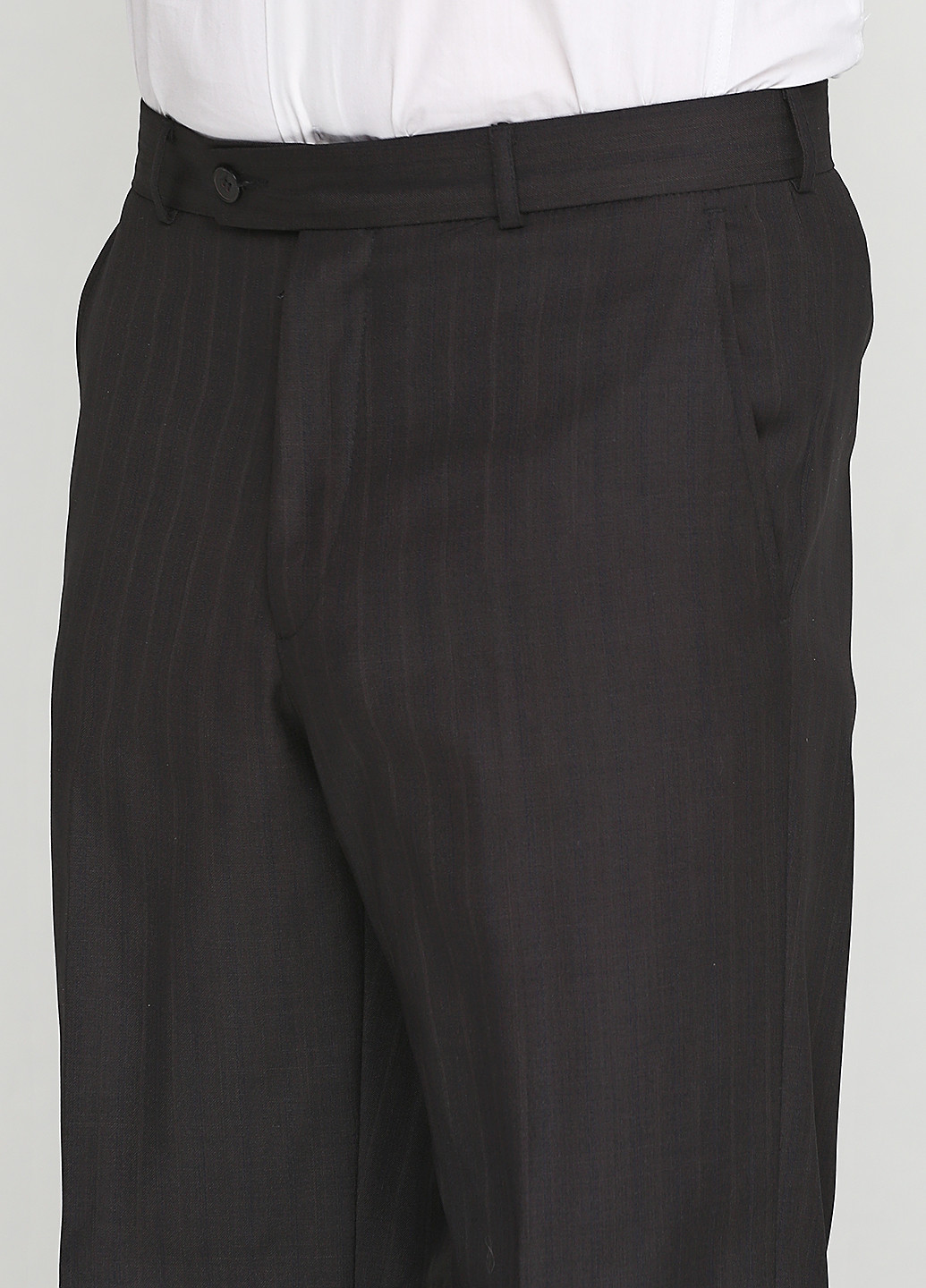 Темно-коричневые классические демисезонные прямые брюки Galant