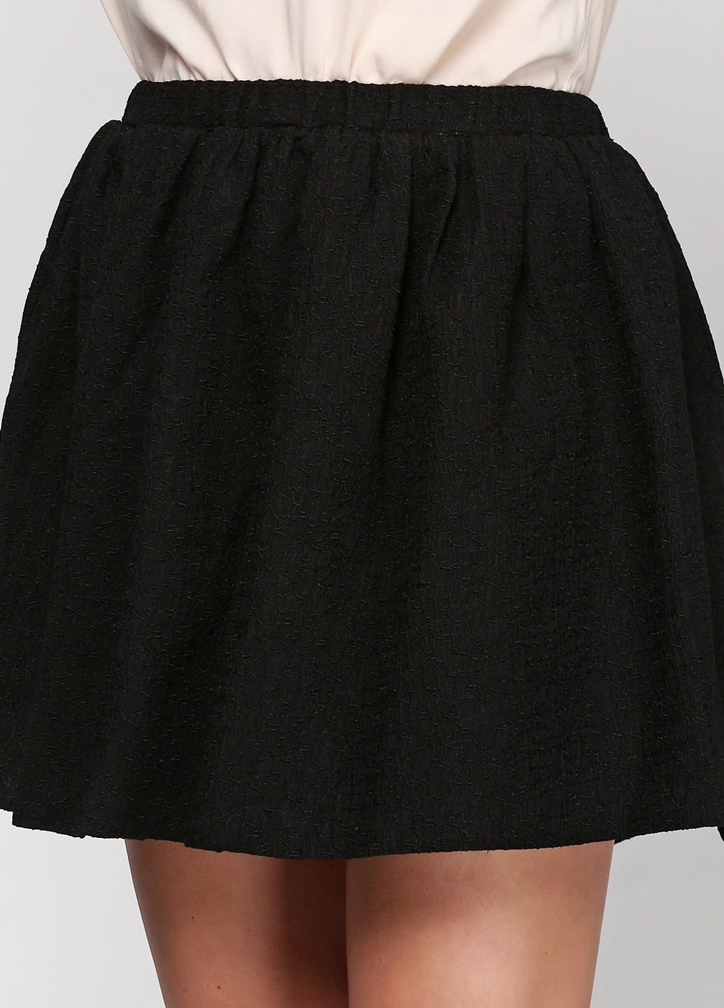 Черная кэжуал однотонная юбка Suncoo мини