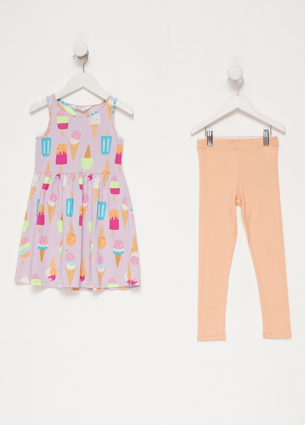 Комбинированный летний комплект (платье, леггинсы) H&M