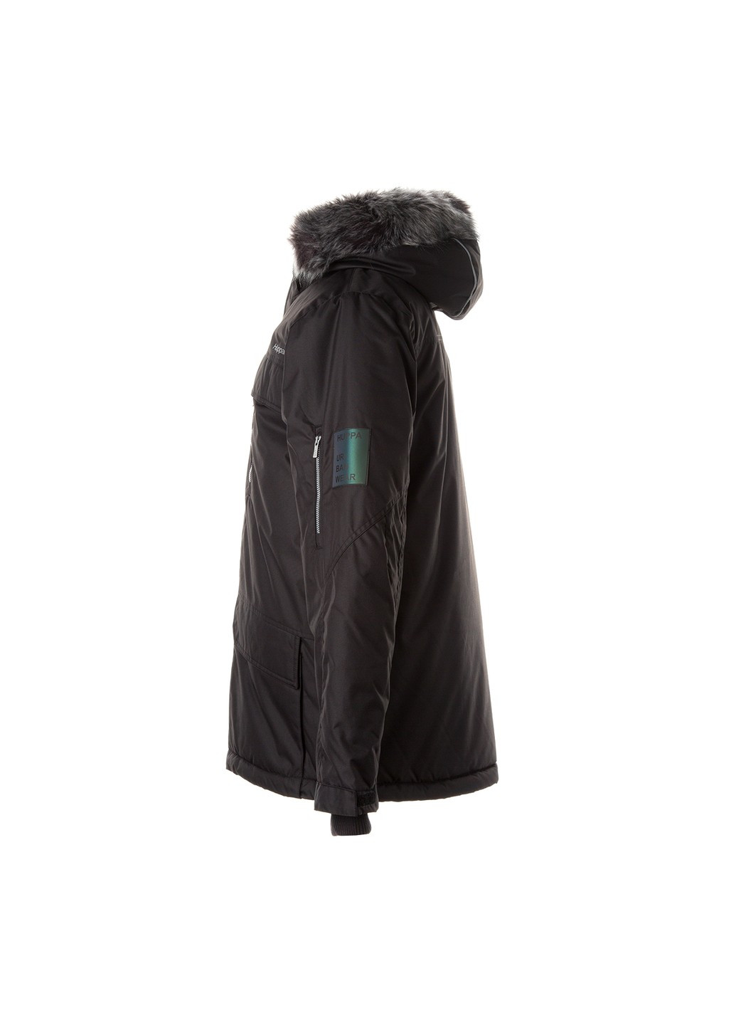 Черная зимняя куртка зимняя marten 2 Huppa