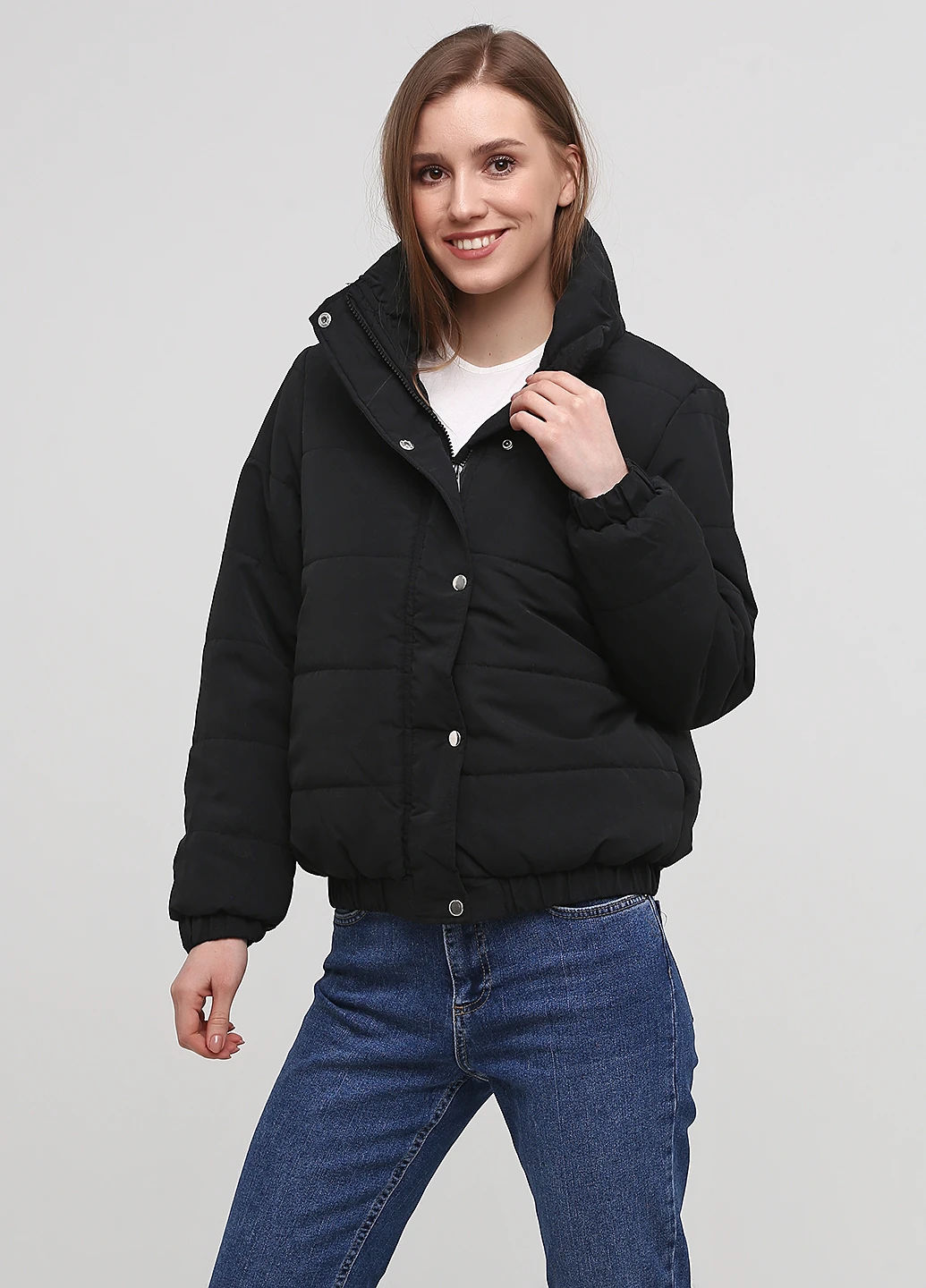 Черная зимняя куртка Boohoo