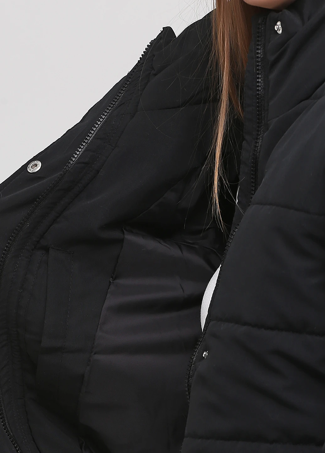 Черная зимняя куртка Boohoo