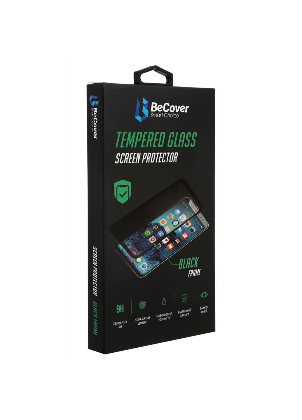 Стекло защитное Samsung Galaxy A03 Core SM-A032 Black (707102) BeCover (252390588)