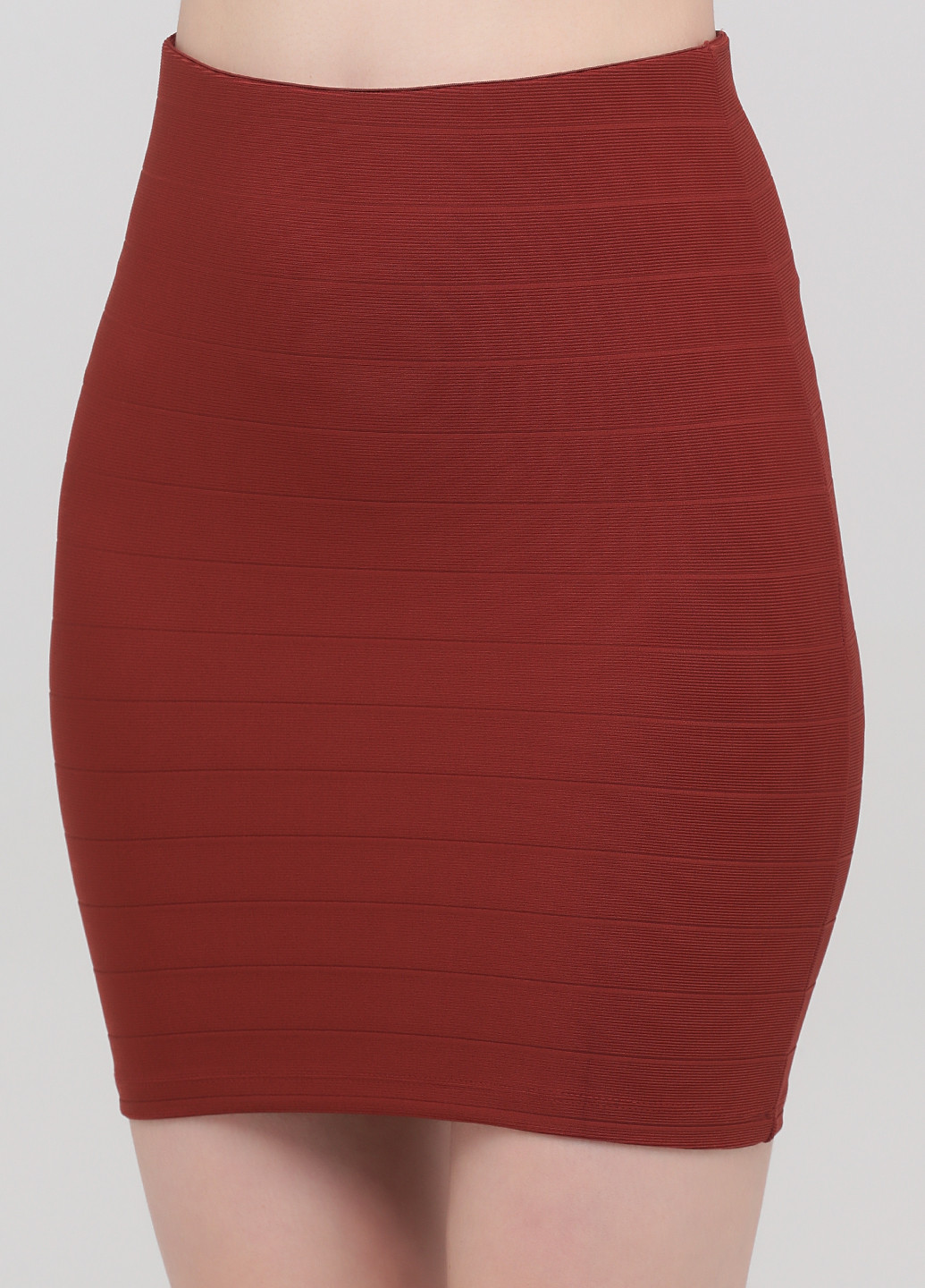 Терракотовая кэжуал однотонная юбка Monki