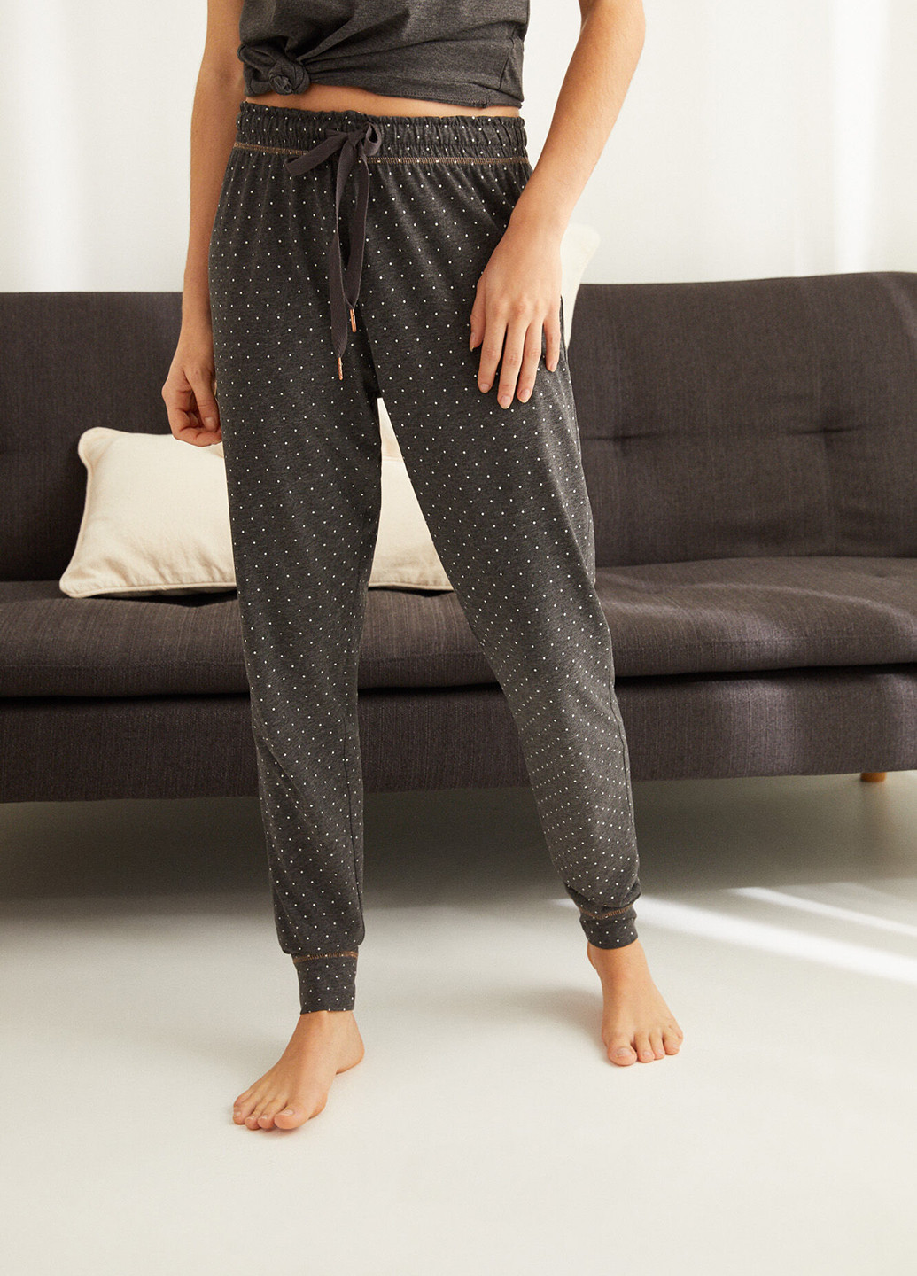 Темно-серые домашние демисезонные брюки Women'secret