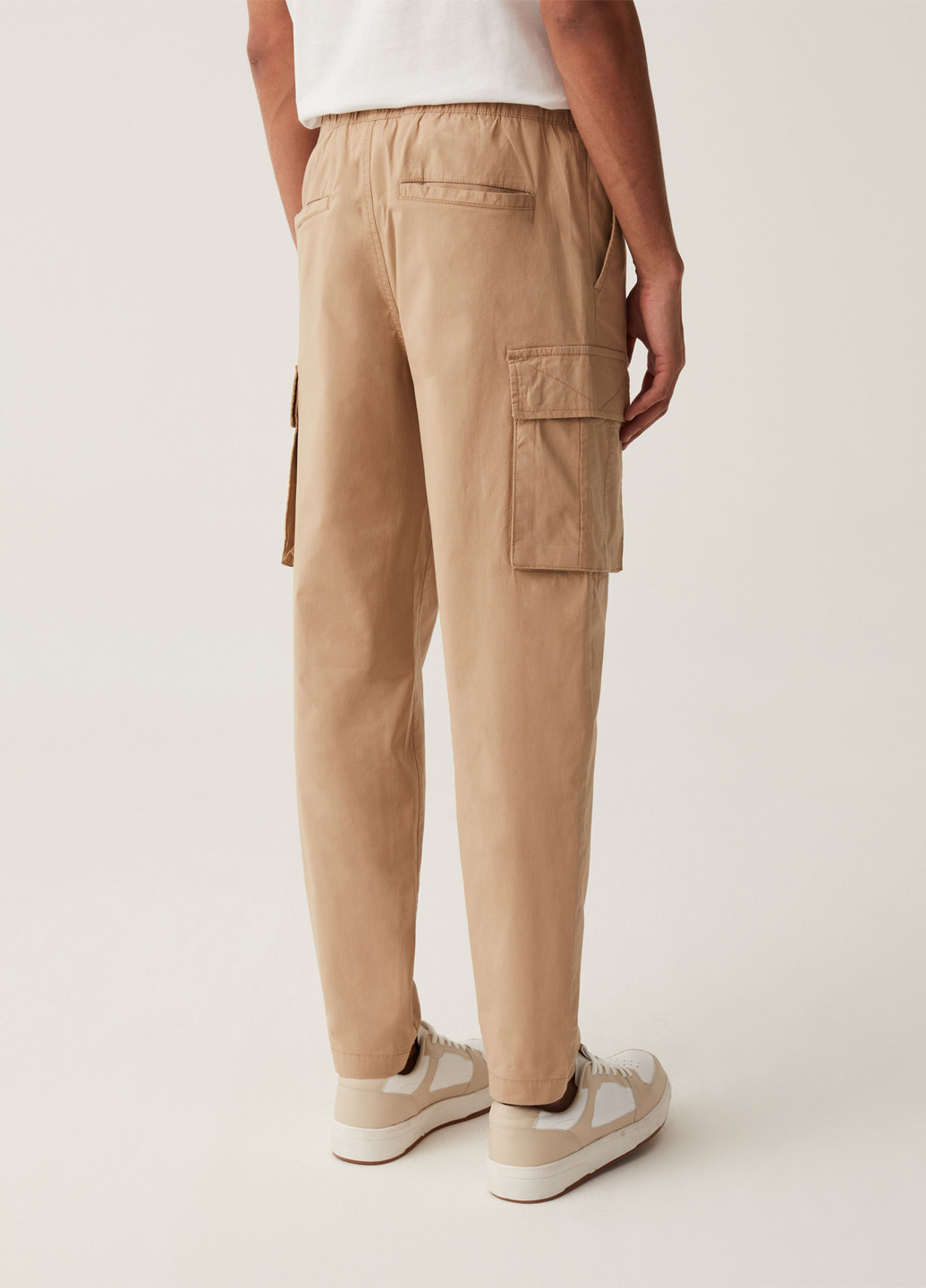 Светло-коричневые кэжуал демисезонные карго брюки OVS