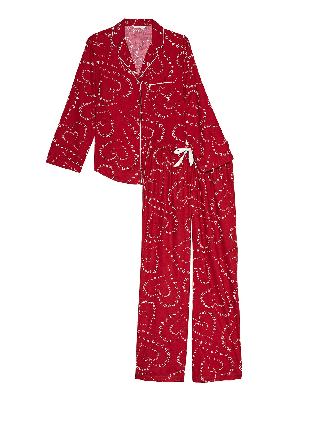 Красная всесезон пижама (рубашка, брюки) рубашка + брюки Victoria's Secret