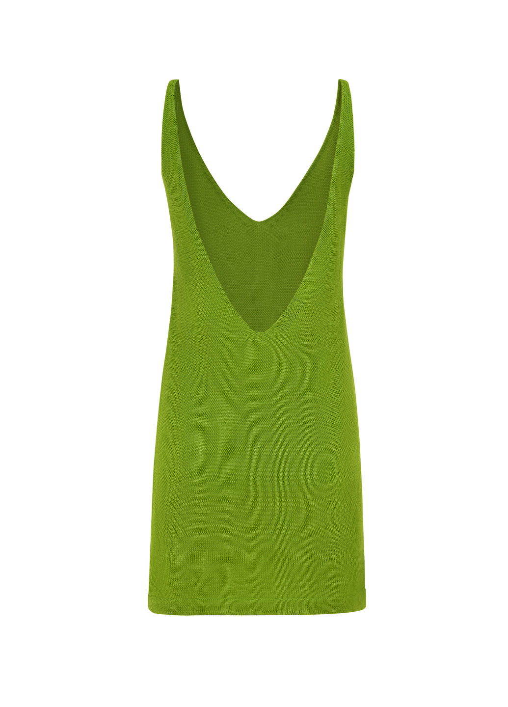 Зелена кежуал сукня силуетна, з відкритою спиною WKMF однотонна