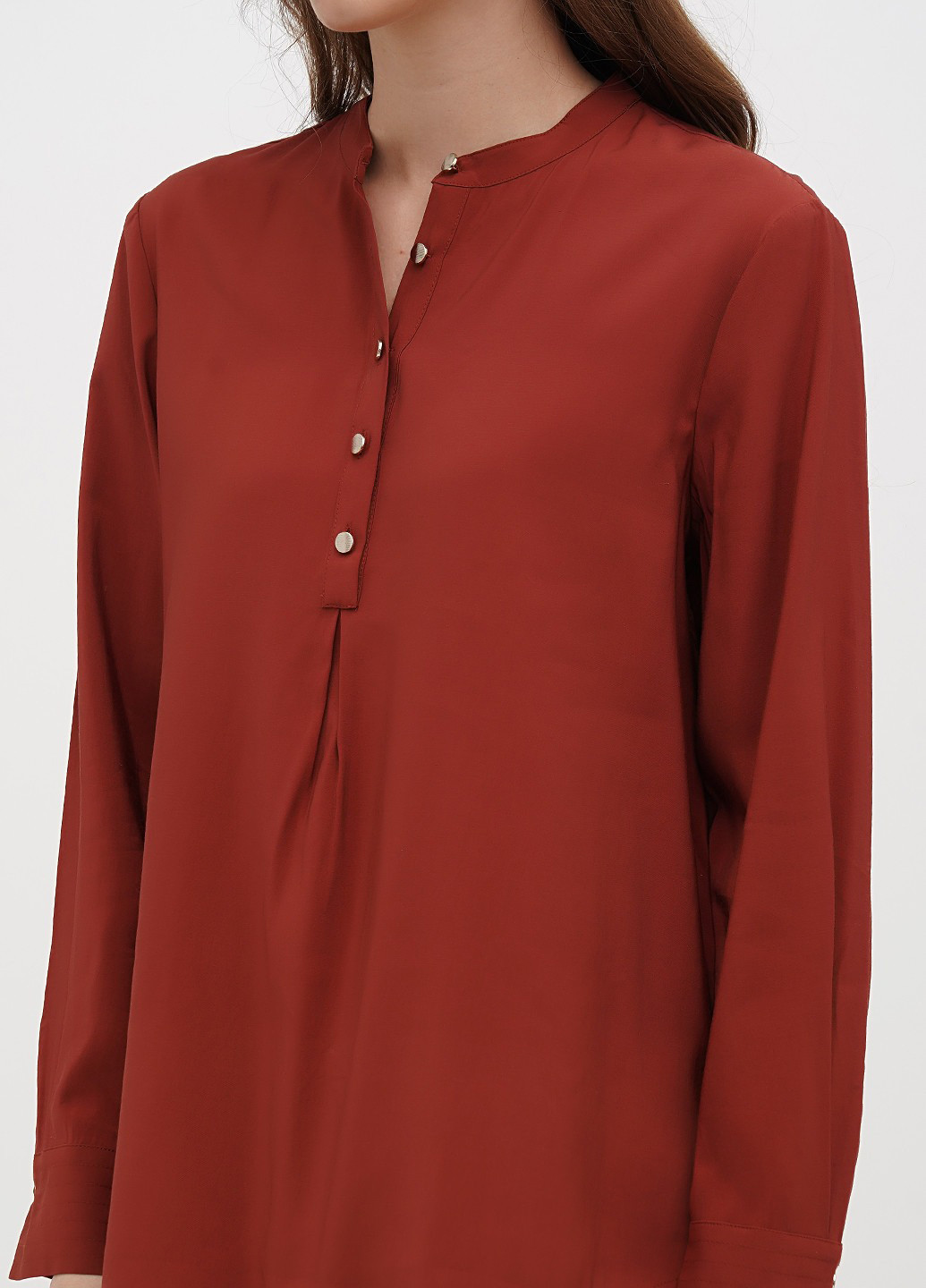 Терракотовая блуза Stefanel