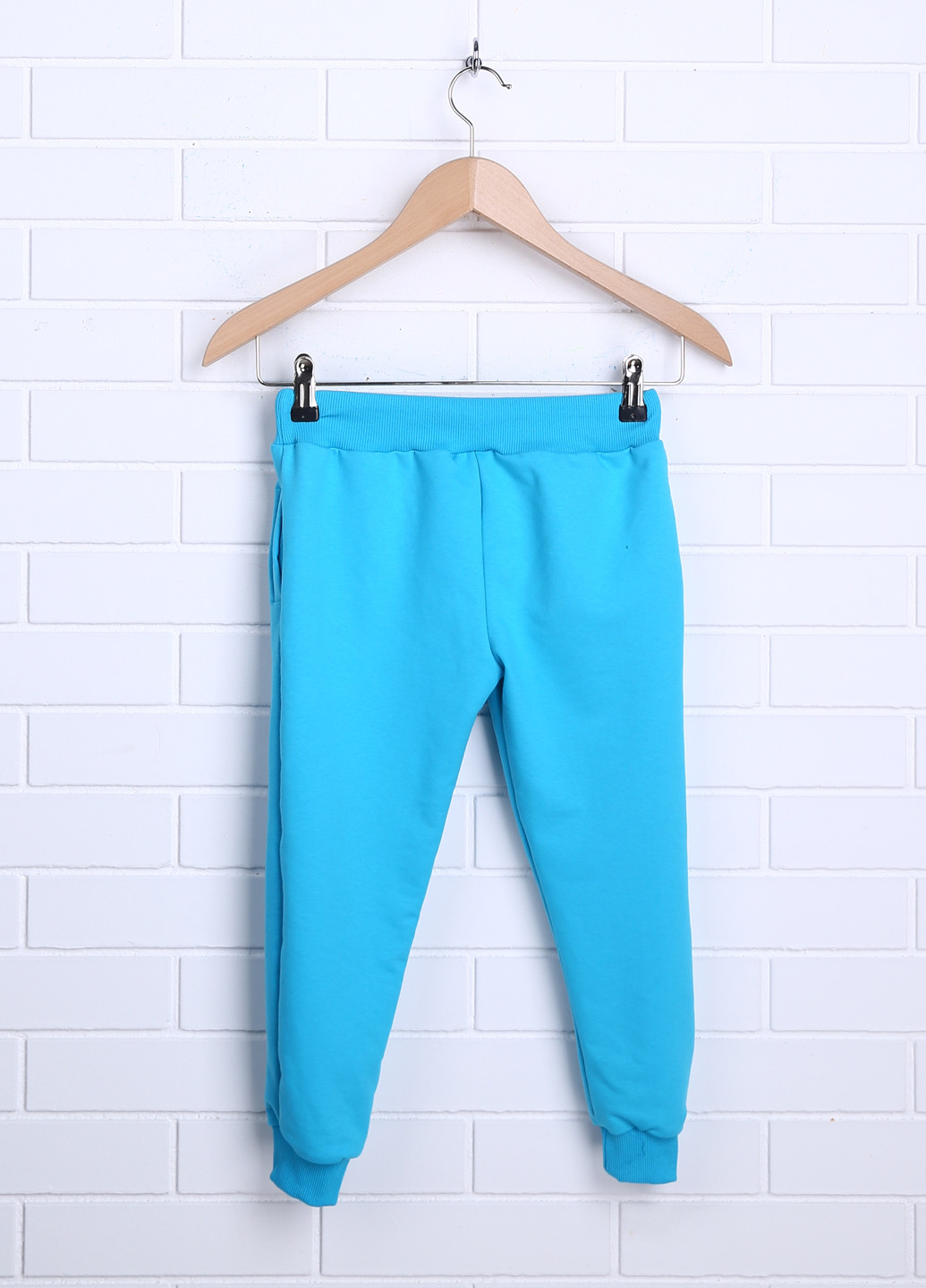 Голубые домашние летние прямые брюки Shik