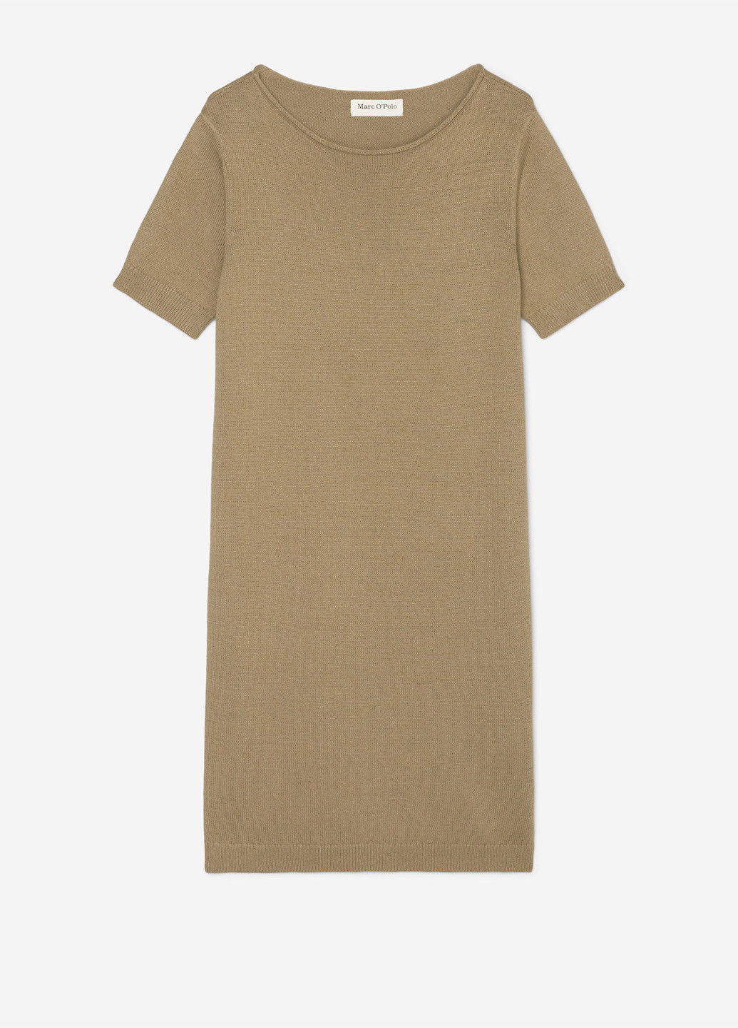 Темно-бежевое кэжуал платье Marc O'Polo однотонное
