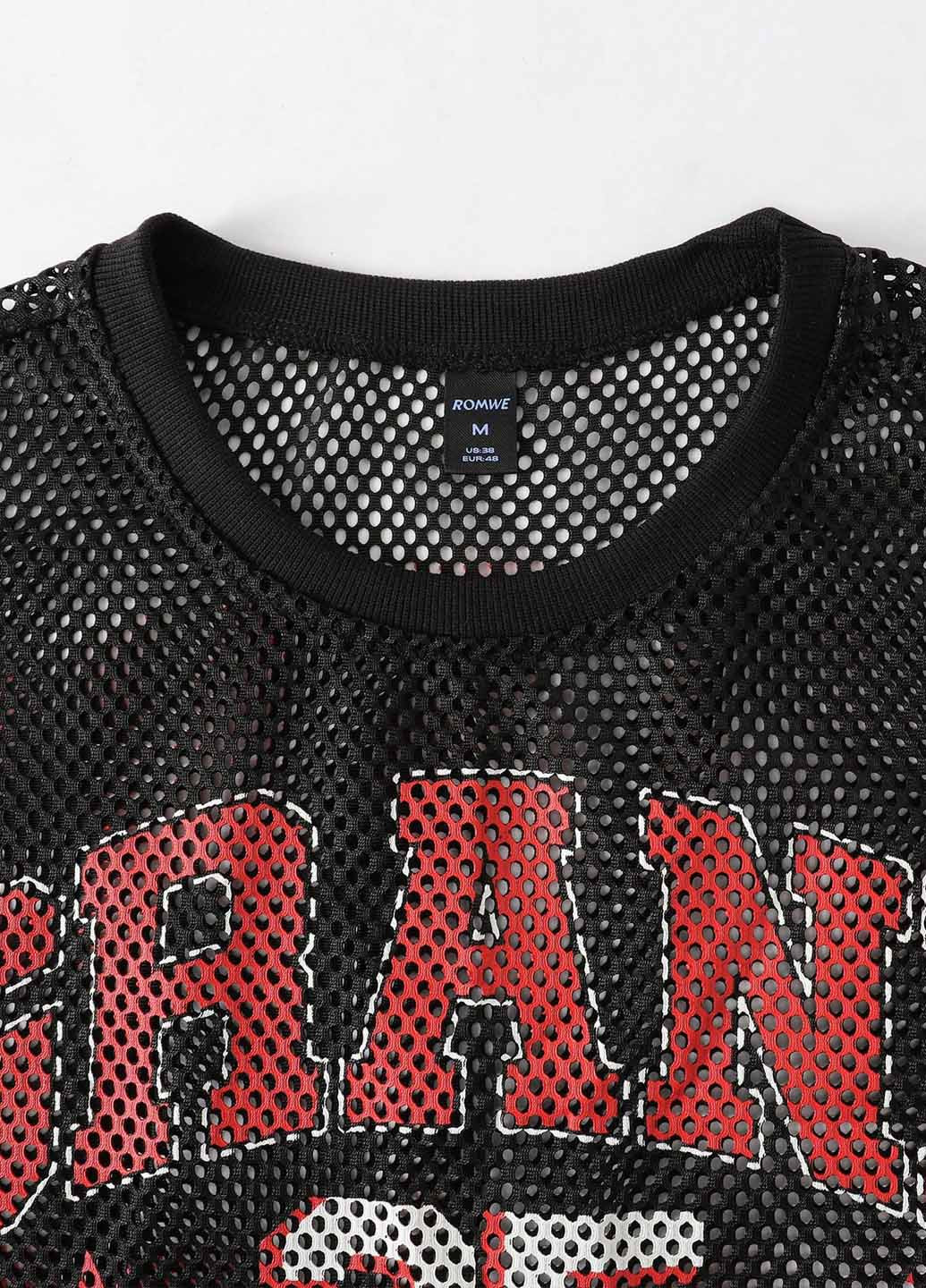 Чорна футболка SHEIN