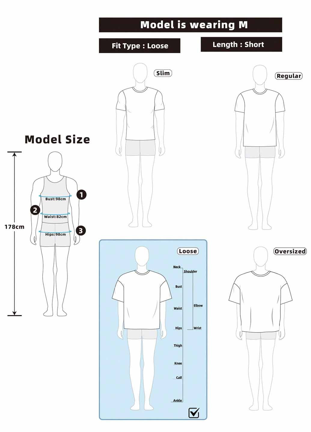 Чорна футболка SHEIN