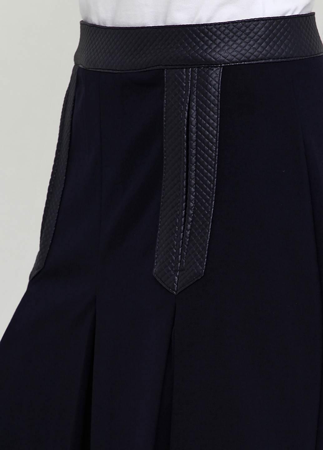 Темно-синяя кэжуал фактурная юбка Caramella мини