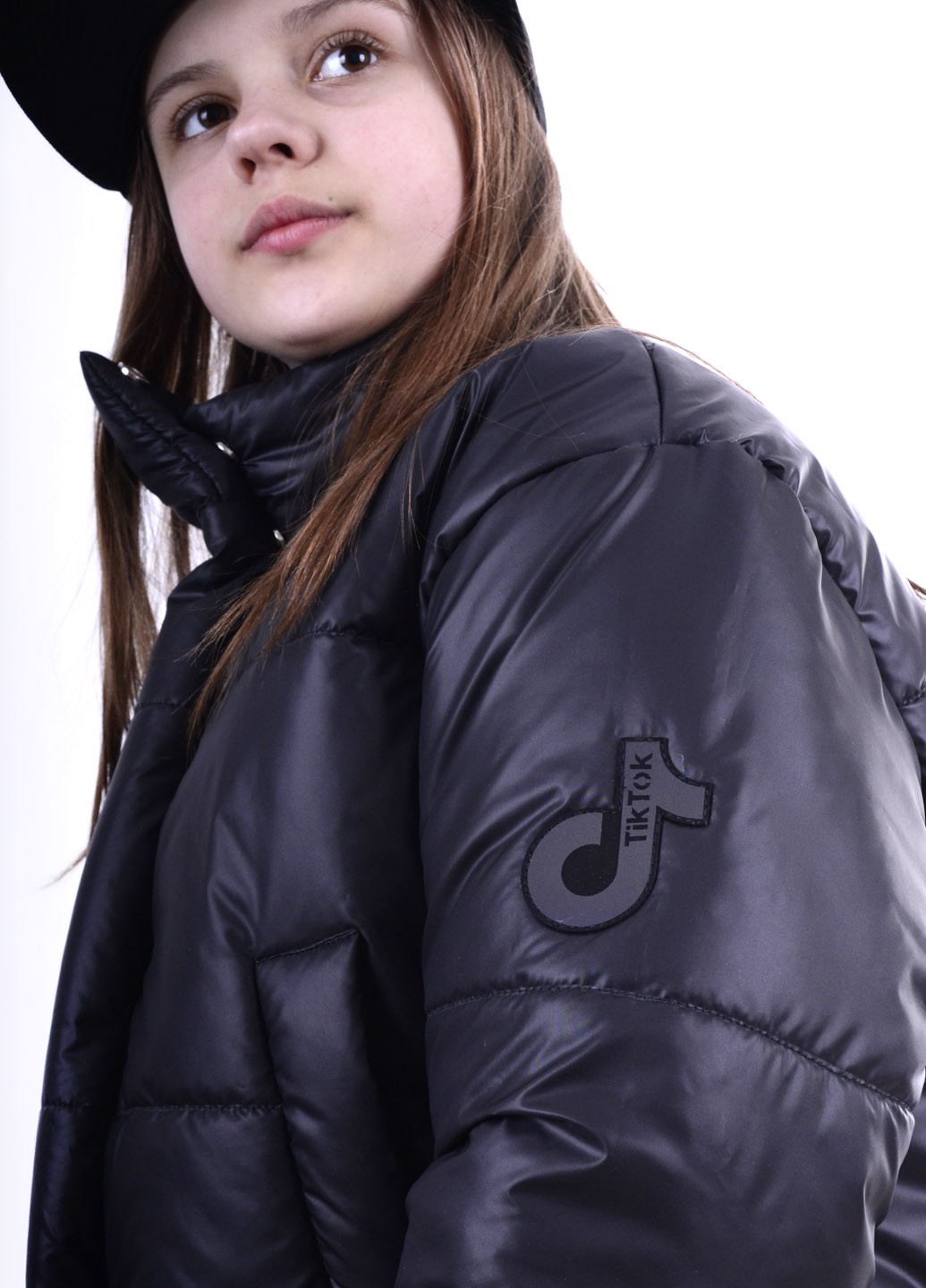 Черная демисезонная демисезонная укороченная куртка оверсайз Luxik демисезонная куртка