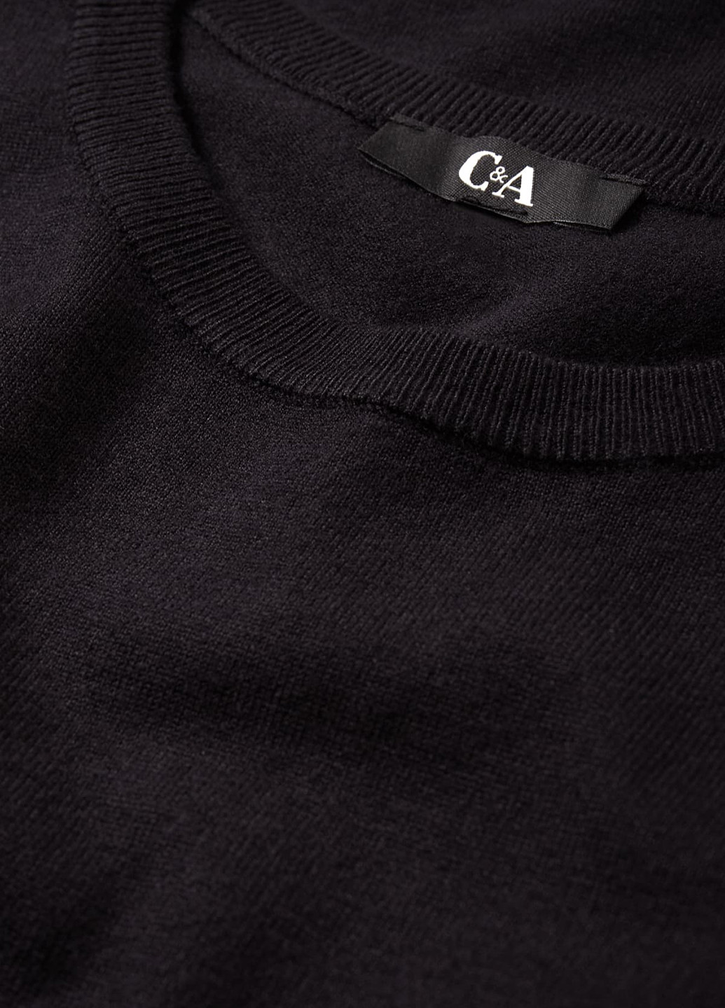 Черное кэжуал платье C&A однотонное