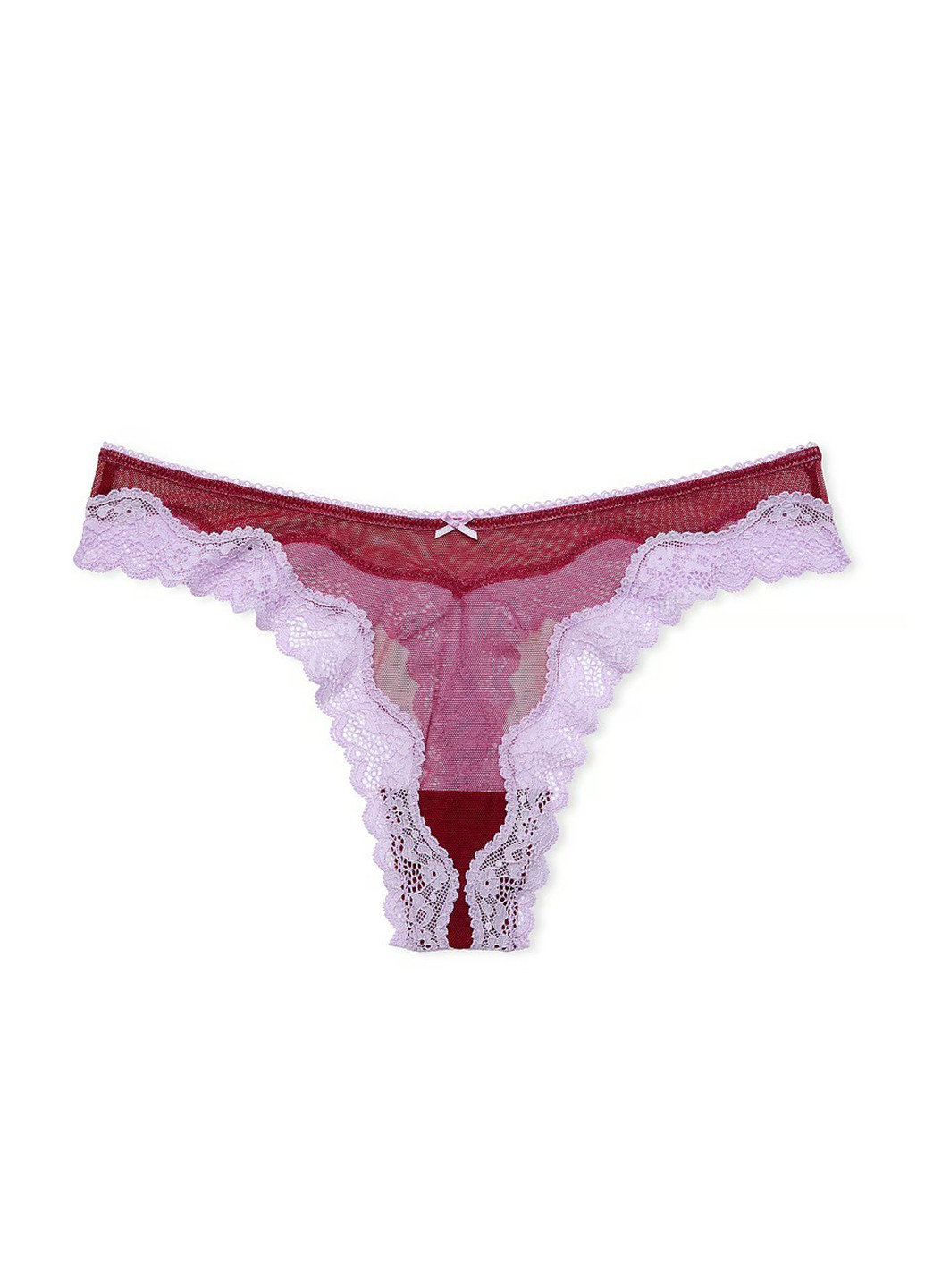 Бордовий демісезонний комплект (бюстгальтер, трусики) Victoria's Secret