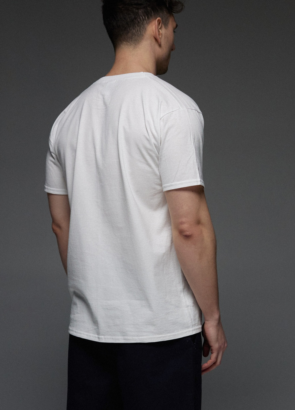 Біла футболка чоловіча з коротким рукавом Aspirine