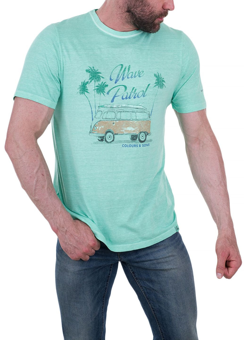 Синя футболка COLOURS & SONS