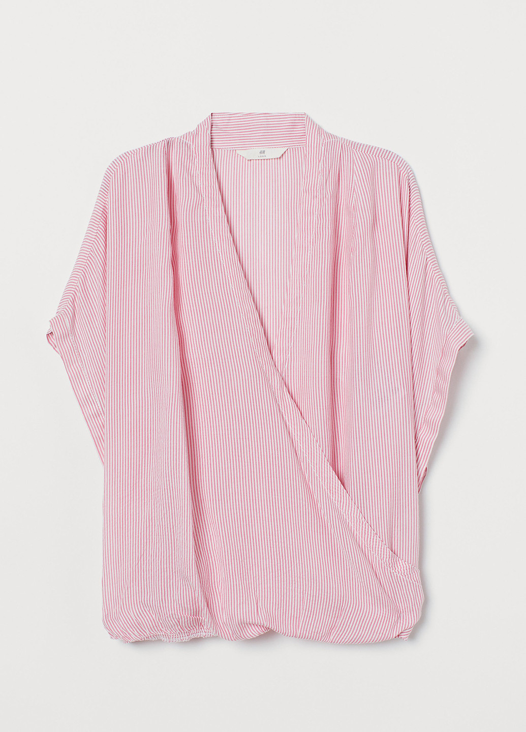 Рожева літня блуза на запах H&M
