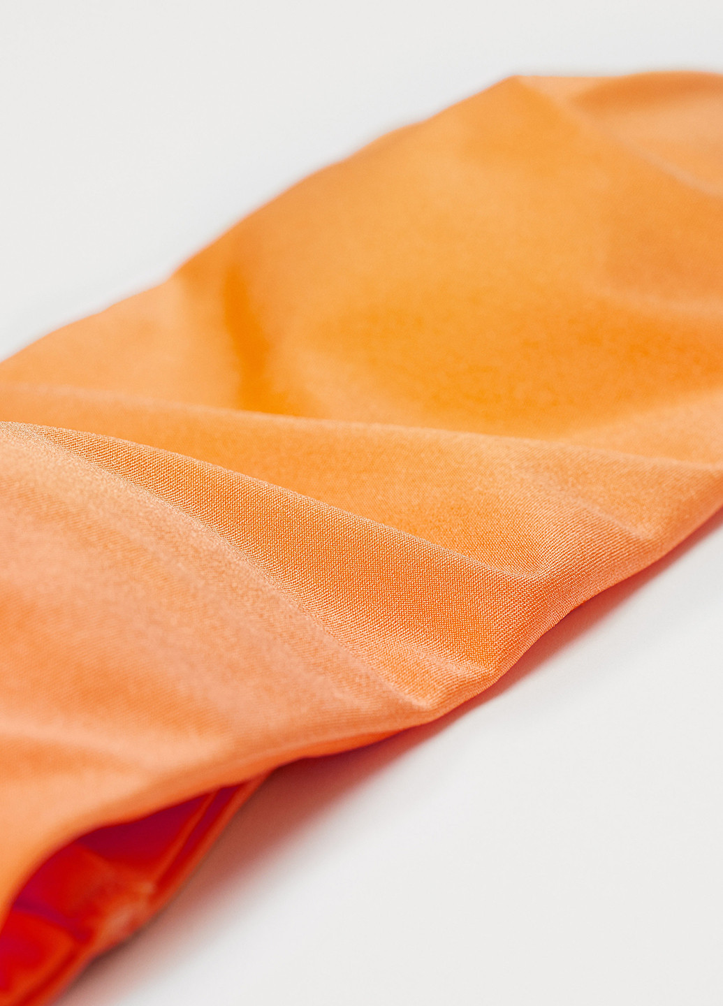 Купальний ліф H&M бандо однотонний помаранчевий пляжний поліамід