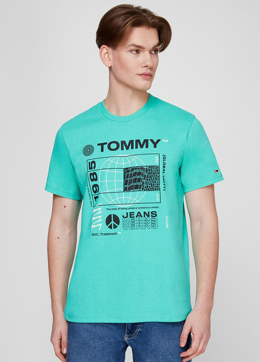 Бирюзовая футболка Tommy Jeans